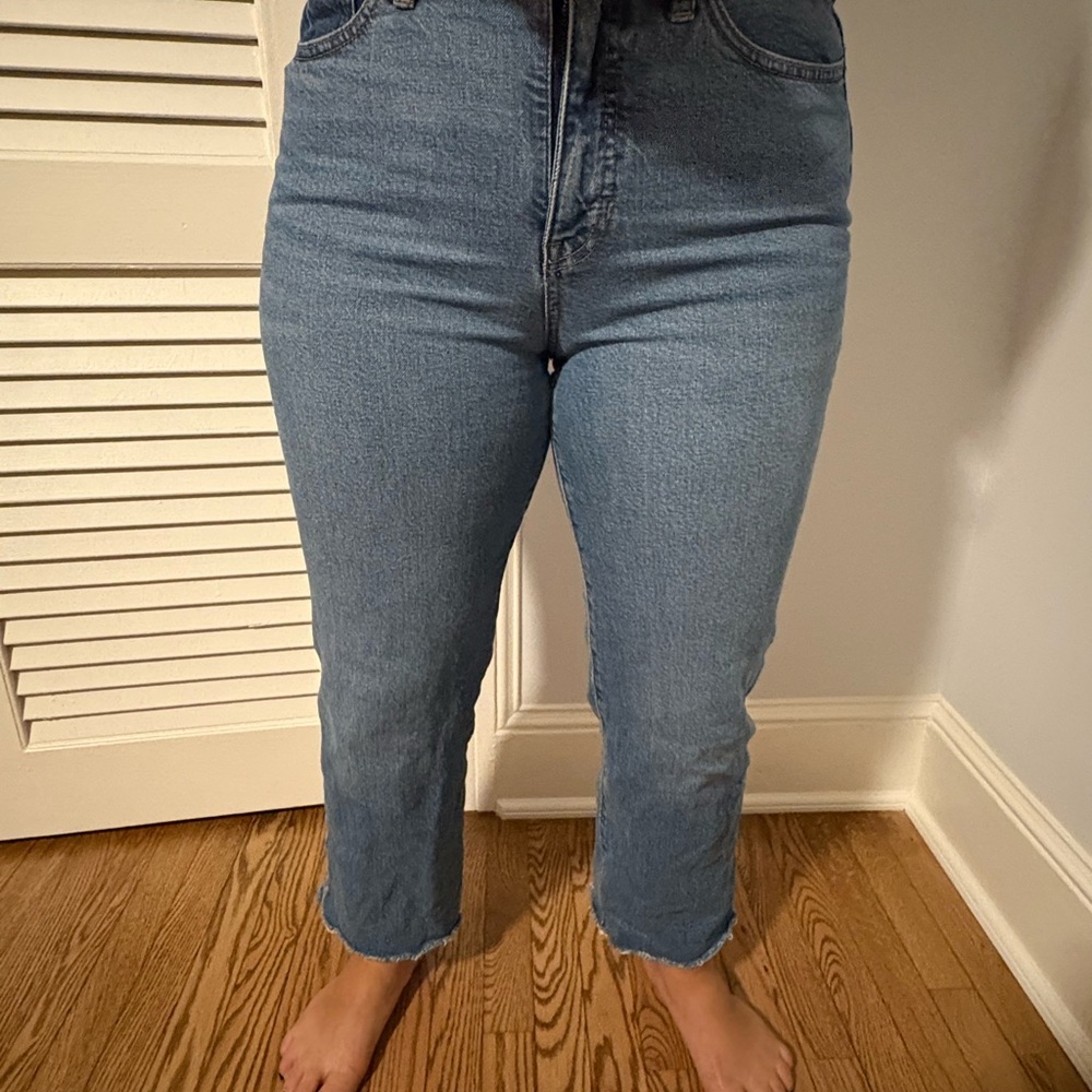 J. Crew Women's Cropped Blue Jeans